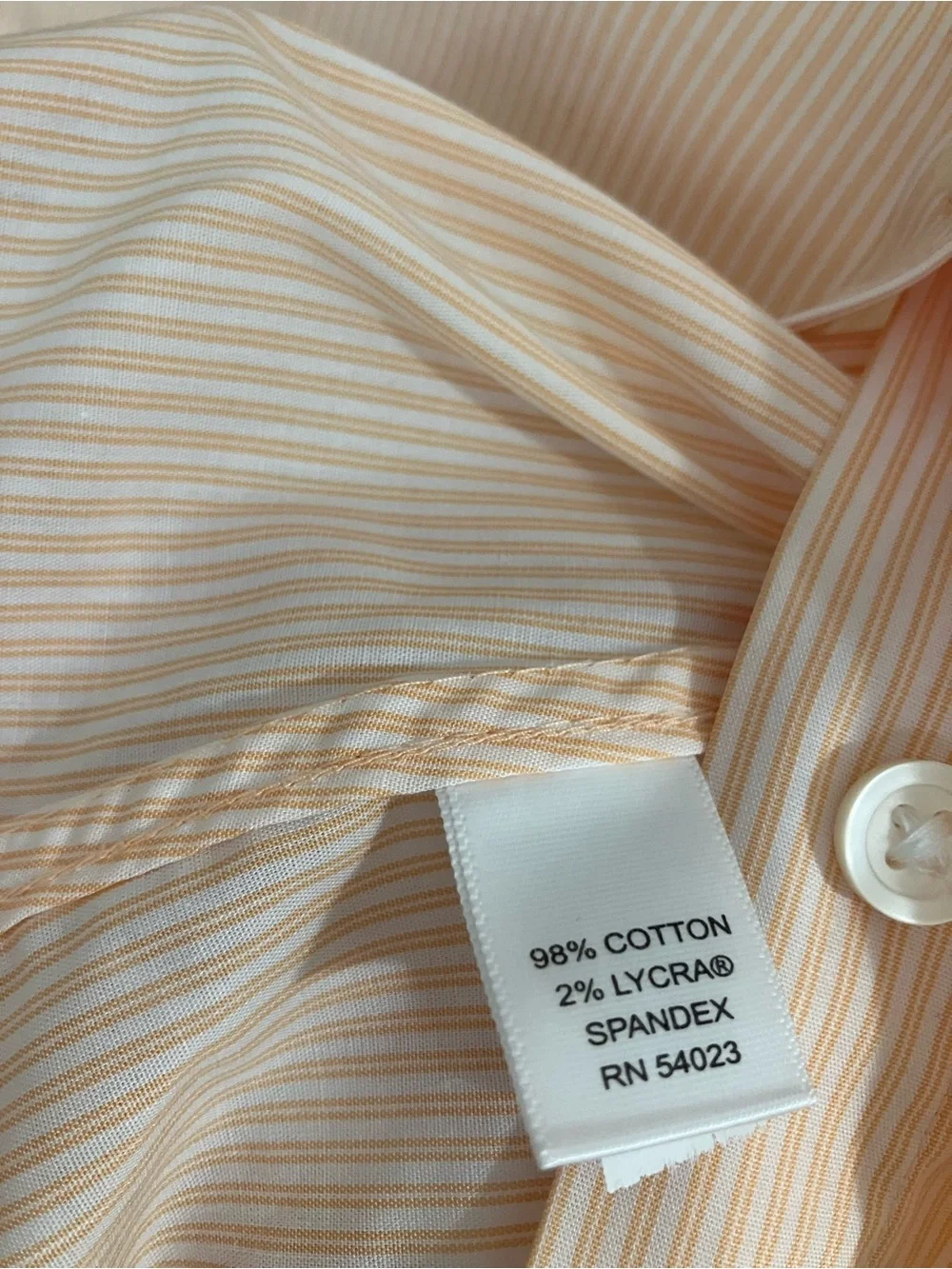 Banana Republic cotton shirt 2p orange striped nwt